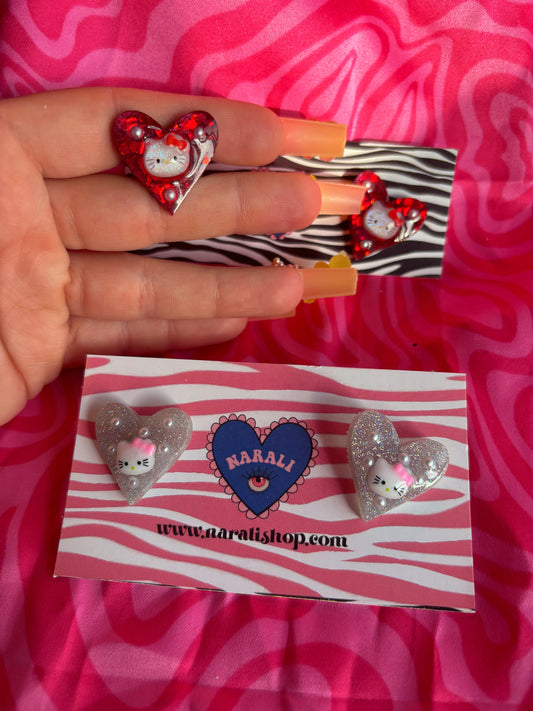 Pendientes Kitty Corazonísimo