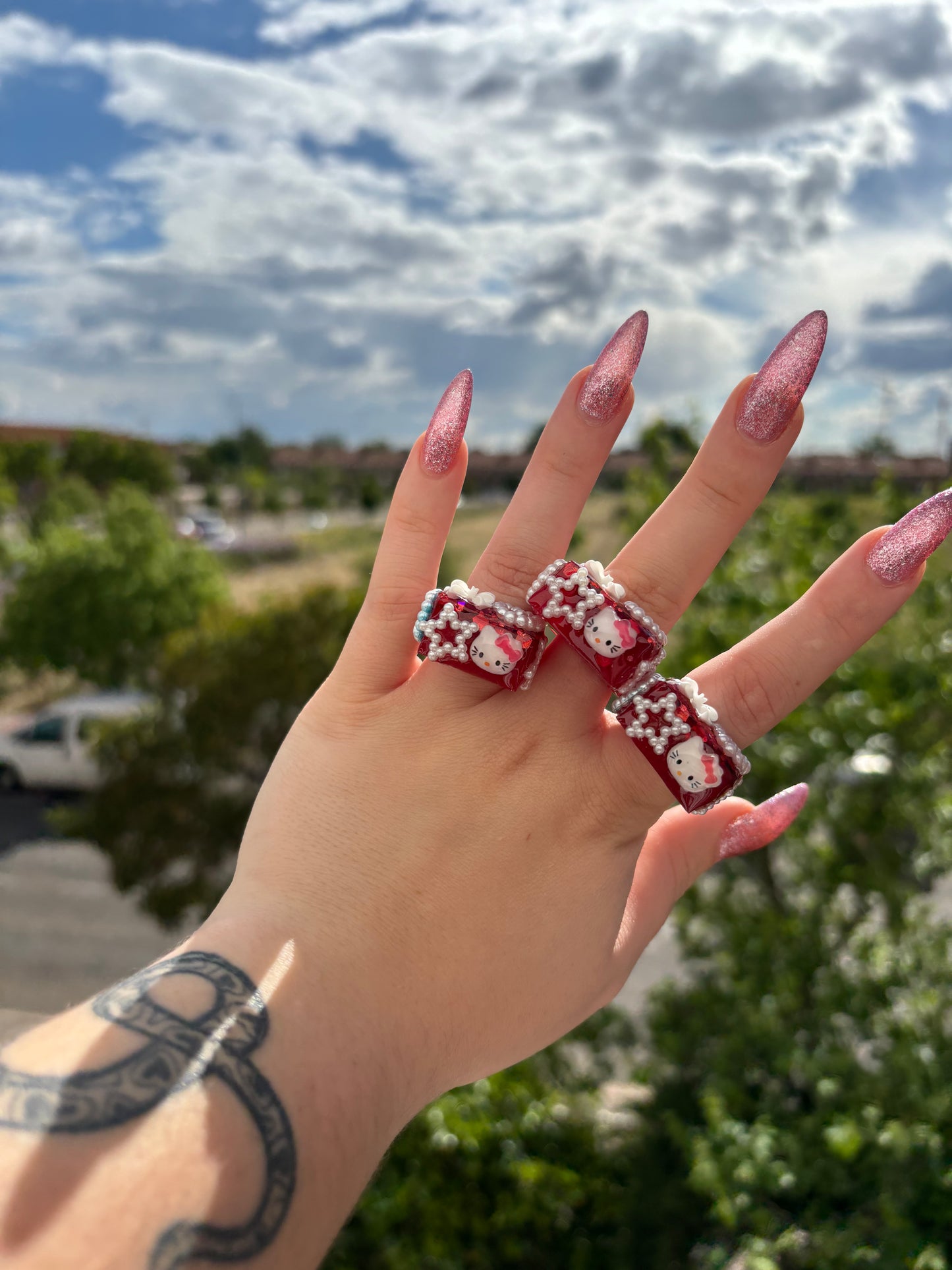 Anillo Kitty Essentials Rojo