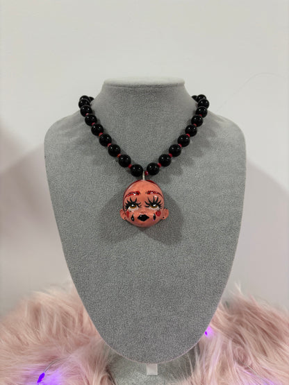 Collar Lady Llorona Rojita