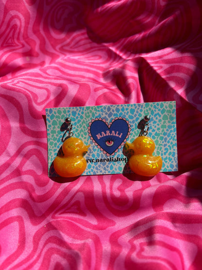 Pendientes Cuac naranjas